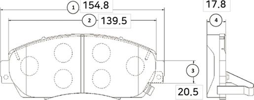 CTR GK0346 - Гальмівні колодки, дискові гальма avtolavka.club