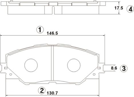 CTR GK1063 - Гальмівні колодки, дискові гальма avtolavka.club