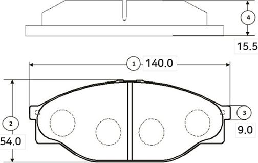 CTR GK1145 - Гальмівні колодки, дискові гальма avtolavka.club