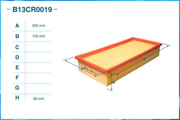 Cworks B13CR0019 - Повітряний фільтр avtolavka.club