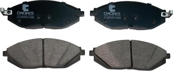 Cworks C11CR1013 - Гальмівні колодки, дискові гальма avtolavka.club