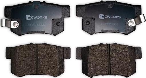 Cworks C12CR0033 - Гальмівні колодки, дискові гальма avtolavka.club