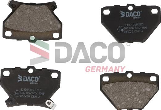 DACO Germany 324557 - Гальмівні колодки, дискові гальма avtolavka.club