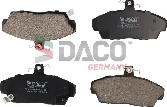 DACO Germany 324009 - Гальмівні колодки, дискові гальма avtolavka.club