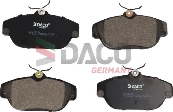DACO Germany 324811 - Гальмівні колодки, дискові гальма avtolavka.club