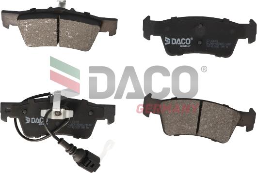 DACO Germany 324209 - Гальмівні колодки, дискові гальма avtolavka.club