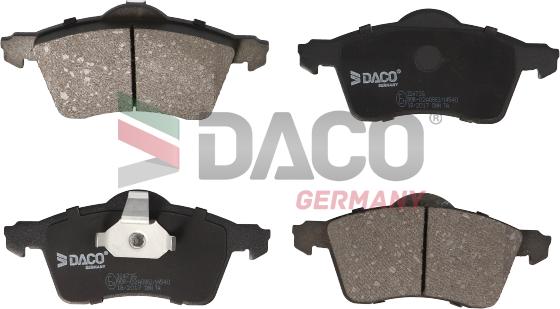 DACO Germany 324736 - Гальмівні колодки, дискові гальма avtolavka.club