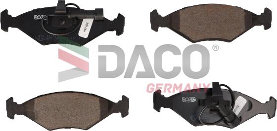 DACO Germany 320909 - Гальмівні колодки, дискові гальма avtolavka.club