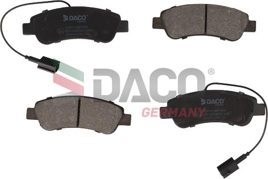 DACO Germany 320915 - Гальмівні колодки, дискові гальма avtolavka.club