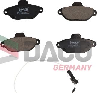 DACO Germany 320913 - Гальмівні колодки, дискові гальма avtolavka.club