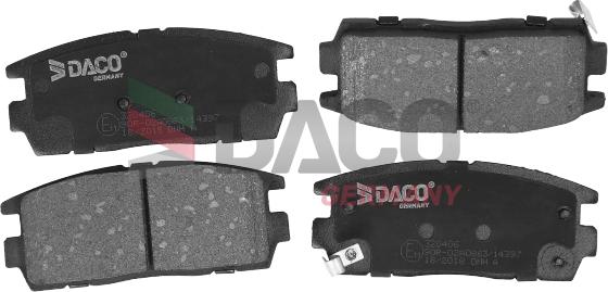 DACO Germany 320406 - Гальмівні колодки, дискові гальма avtolavka.club