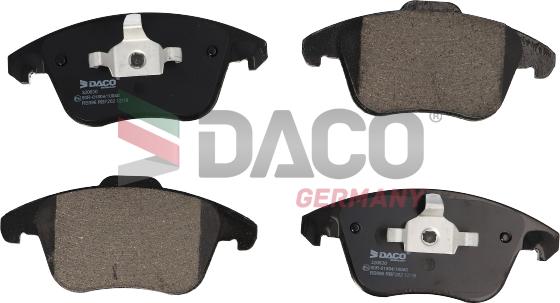 DACO Germany 320630 - Гальмівні колодки, дискові гальма avtolavka.club