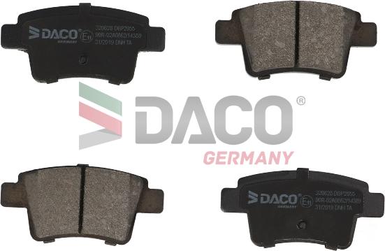 DACO Germany 320628 - Гальмівні колодки, дискові гальма avtolavka.club