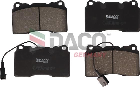 DACO Germany 320110 - Гальмівні колодки, дискові гальма avtolavka.club