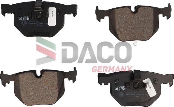 DACO Germany 320318 - Гальмівні колодки, дискові гальма avtolavka.club
