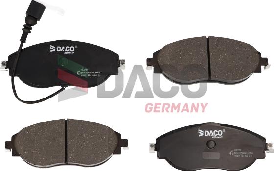 DACO Germany 320223 - Гальмівні колодки, дискові гальма avtolavka.club