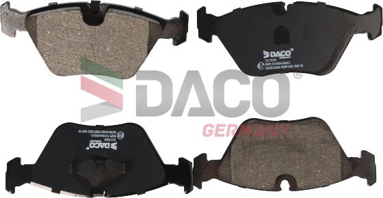 DACO Germany 321508 - Гальмівні колодки, дискові гальма avtolavka.club