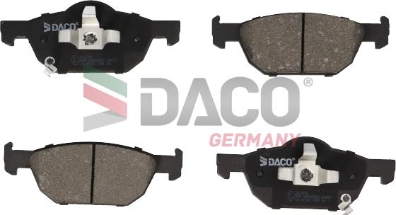 DACO Germany 321204 - Гальмівні колодки, дискові гальма avtolavka.club