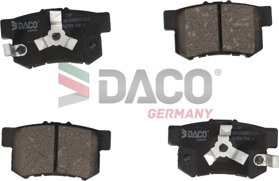 DACO Germany 321201 - Гальмівні колодки, дискові гальма avtolavka.club