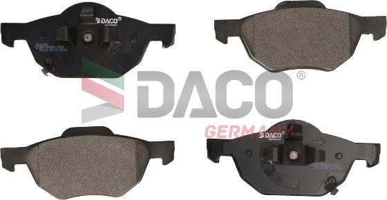 DACO Germany 321202 - Гальмівні колодки, дискові гальма avtolavka.club