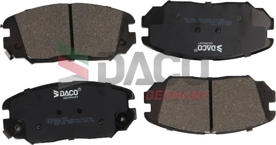 DACO Germany 321705 - Гальмівні колодки, дискові гальма avtolavka.club