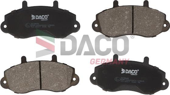 DACO Germany 323945 - Гальмівні колодки, дискові гальма avtolavka.club