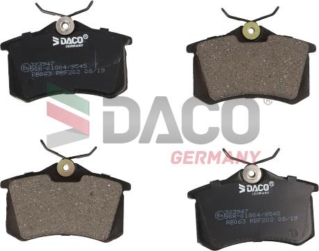 DACO Germany 323947 - Гальмівні колодки, дискові гальма avtolavka.club