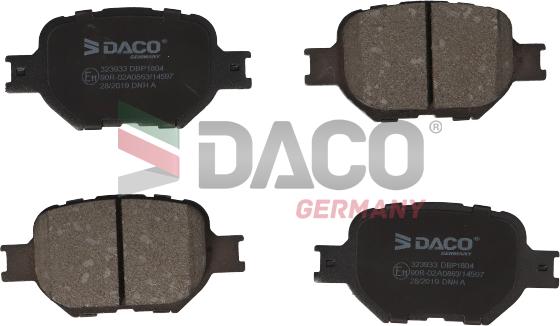 DACO Germany 323933 - Гальмівні колодки, дискові гальма avtolavka.club