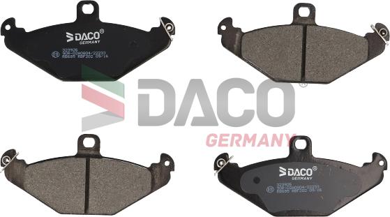 DACO Germany 323926 - Гальмівні колодки, дискові гальма avtolavka.club