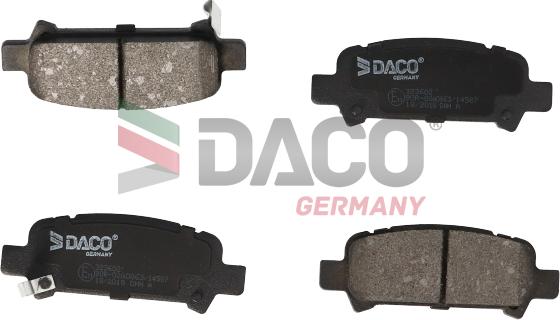 DACO Germany 323602 - Гальмівні колодки, дискові гальма avtolavka.club