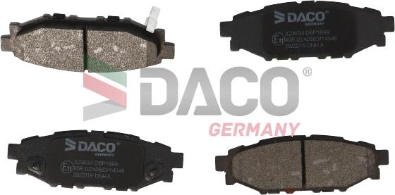 DACO Germany 323634 - Гальмівні колодки, дискові гальма avtolavka.club