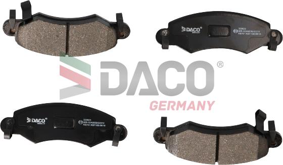 DACO Germany 323623 - Гальмівні колодки, дискові гальма avtolavka.club