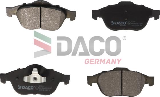 DACO Germany 323035 - Гальмівні колодки, дискові гальма avtolavka.club