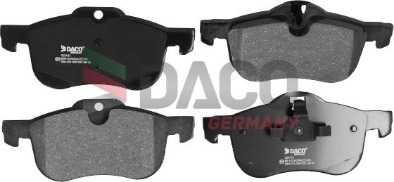 DACO Germany 323101 - Гальмівні колодки, дискові гальма avtolavka.club