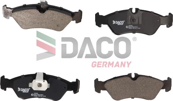 DACO Germany 323329 - Гальмівні колодки, дискові гальма avtolavka.club