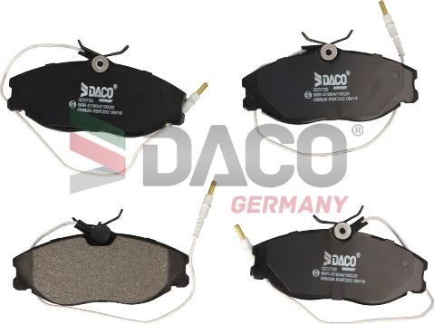 DACO Germany 323730 - Гальмівні колодки, дискові гальма avtolavka.club