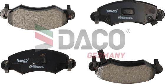 DACO Germany 323724 - Гальмівні колодки, дискові гальма avtolavka.club