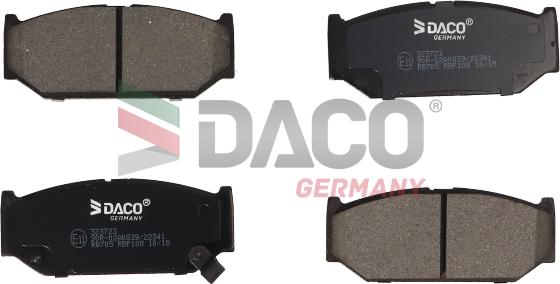 DACO Germany 323723 - Гальмівні колодки, дискові гальма avtolavka.club