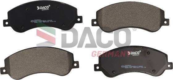 DACO Germany 322562 - Гальмівні колодки, дискові гальма avtolavka.club