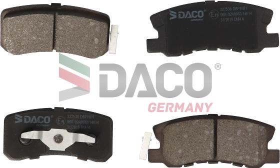 DACO Germany 322536 - Гальмівні колодки, дискові гальма avtolavka.club