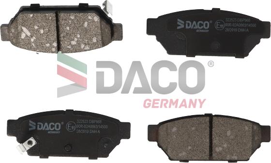 DACO Germany 322523 - Гальмівні колодки, дискові гальма avtolavka.club