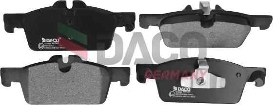 DACO Germany 322806 - Гальмівні колодки, дискові гальма avtolavka.club