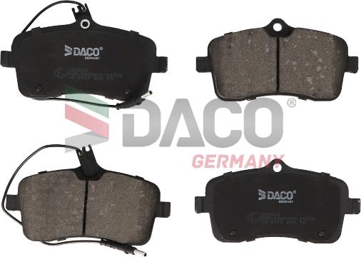 DACO Germany 322803 - Гальмівні колодки, дискові гальма avtolavka.club