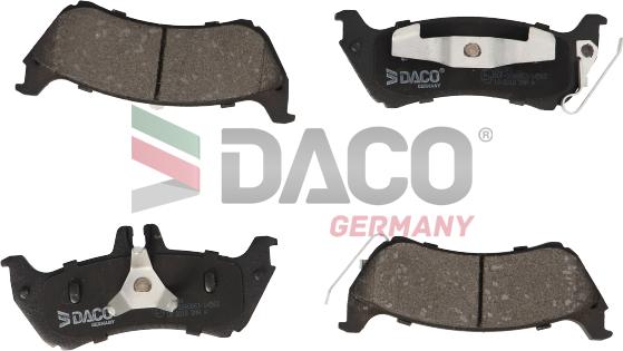 DACO Germany 322341 - Гальмівні колодки, дискові гальма avtolavka.club