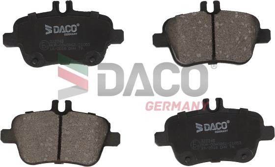 DACO Germany 322348 - Гальмівні колодки, дискові гальма avtolavka.club