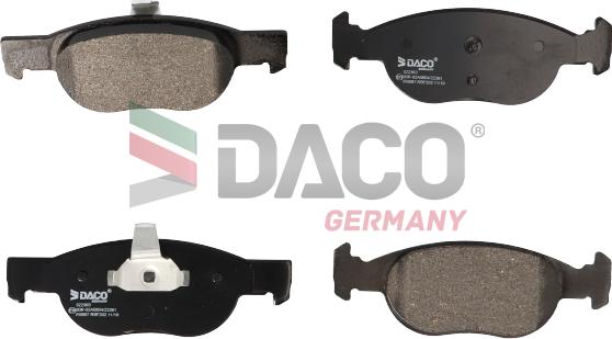 DACO Germany 322363 - Гальмівні колодки, дискові гальма avtolavka.club