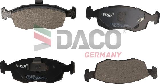 DACO Germany 322362 - Гальмівні колодки, дискові гальма avtolavka.club