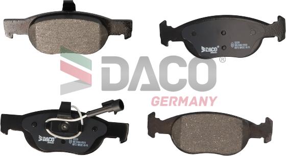 DACO Germany 322339 - Гальмівні колодки, дискові гальма avtolavka.club