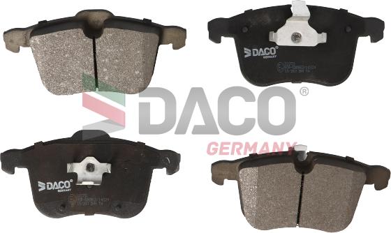 DACO Germany 322721 - Гальмівні колодки, дискові гальма avtolavka.club