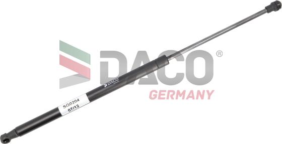 DACO Germany SG0204 - Газова пружина, кришка багажник avtolavka.club